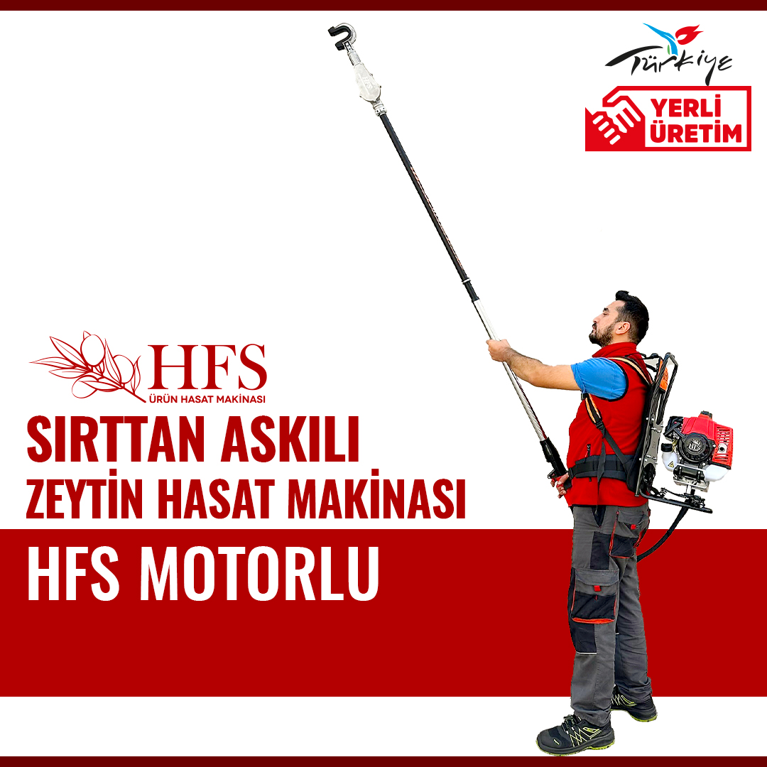 HFS SIRT TİPİ HFS MOTORLU ZEYTİN SİLKELEME MAKİNESİ