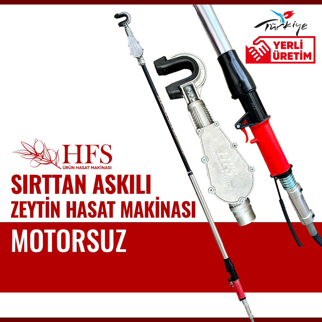 HFS SIRT TİPİ MOTORSUZ ZEYTİN SİLKELEME MAKİNESİ