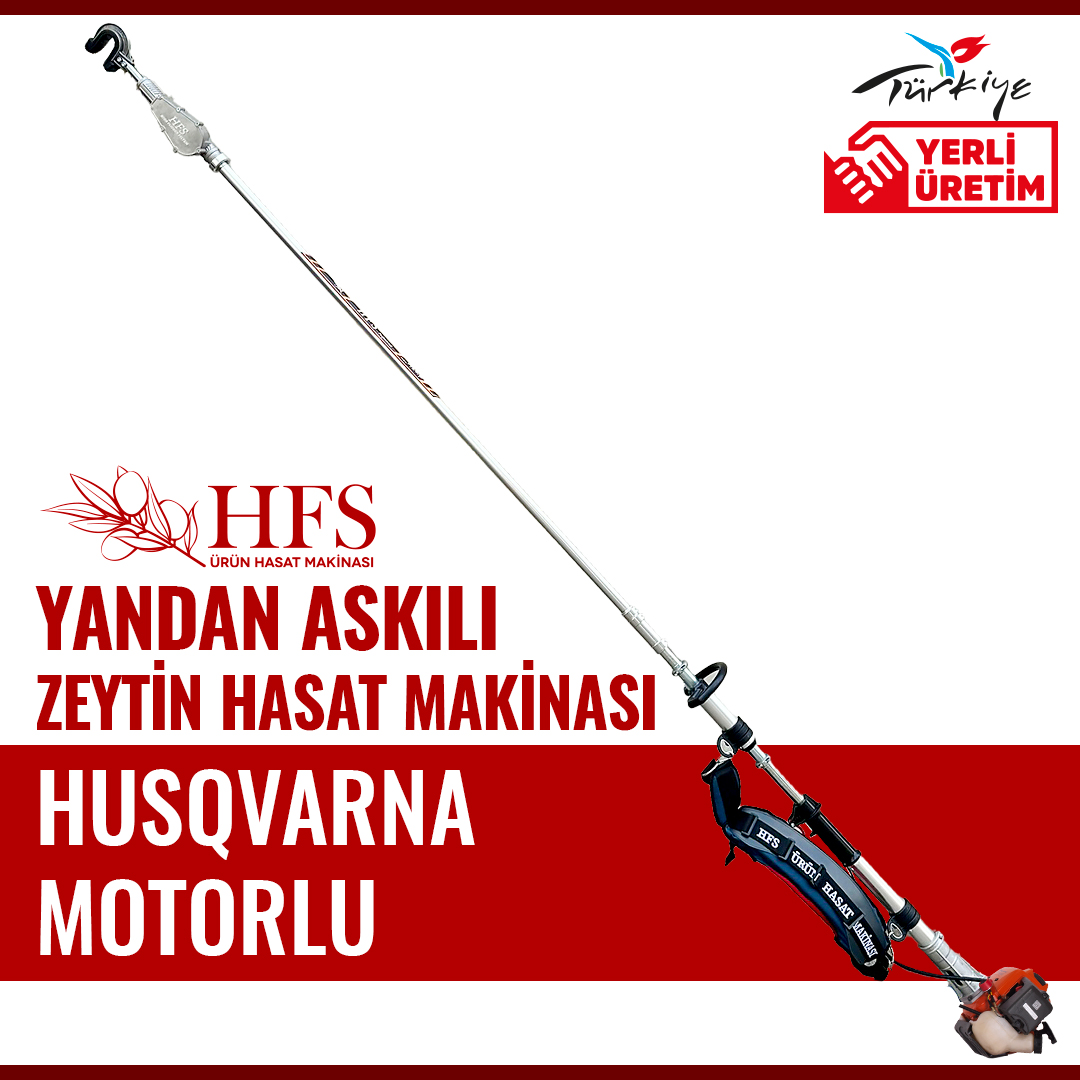 HFS YAN TİP HUSQVARNA MOTORLU ZEYTİN SİLKELEME MAKİNESİ